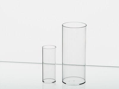 Vials oder Zuchtgläschen 30ml links 170ml rechts